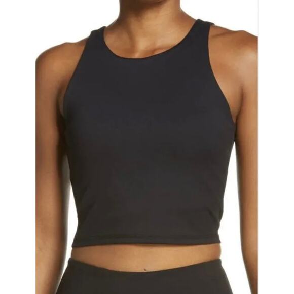 Madewell Tops - Madewell MWL Form Racerback Crop Tank Top Black S Small New